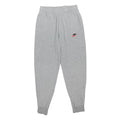 NIKE Mens Joggers Grey Cotton Blend Regular Fit Tapered Leg M W28 L27