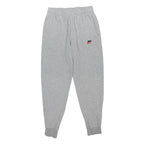NIKE Mens Joggers Grey Cotton Blend Regular Fit Tapered Leg M W28 L27