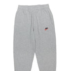 NIKE Mens Joggers Grey Cotton Blend Regular Fit Tapered Leg M W28 L27