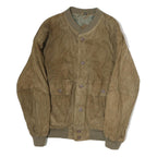 Mens Beige Button Jacket L Polyester Plain Casual Classic Button Closure