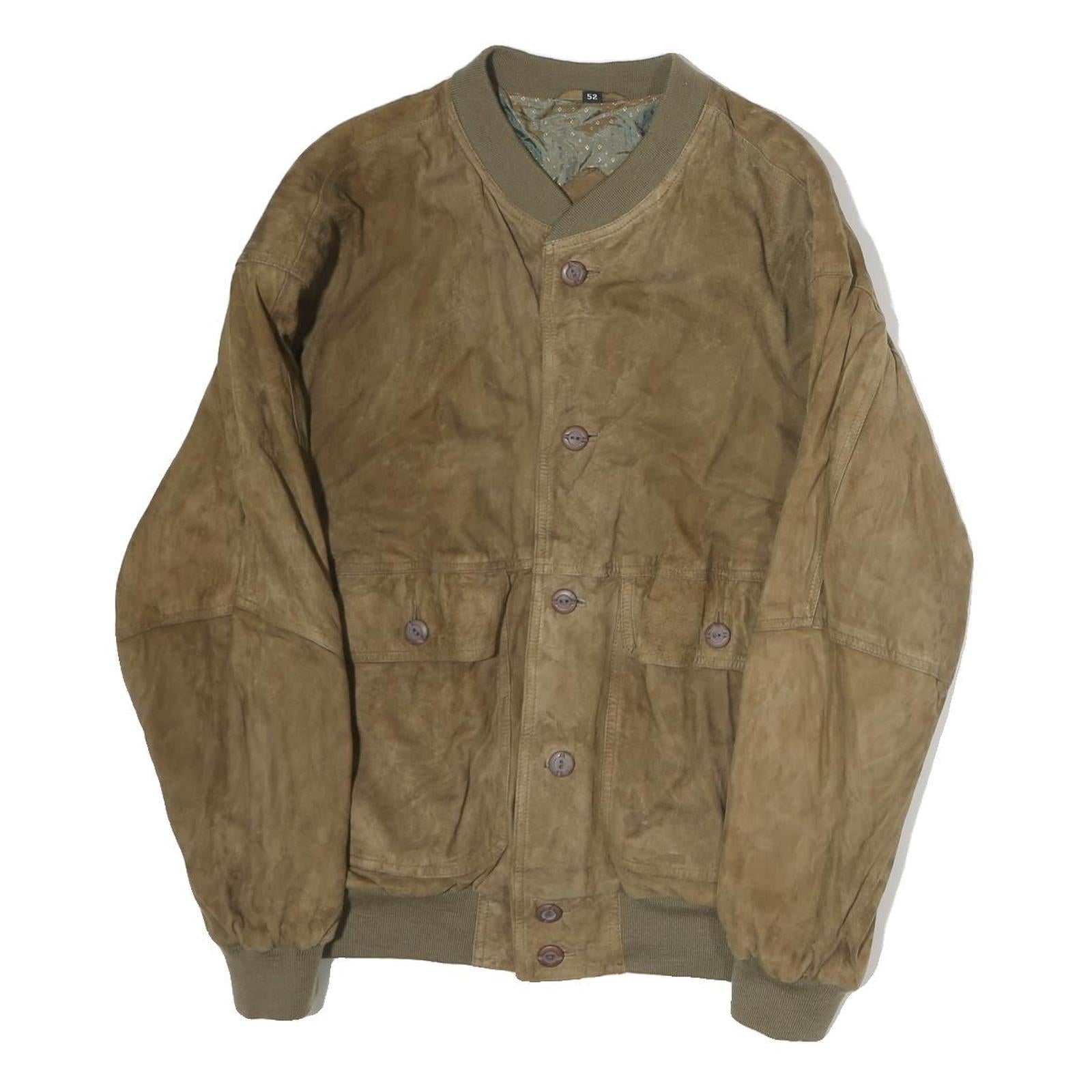 Mens Beige Button Jacket L Polyester Plain Casual Classic Button Closure