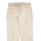 DICKIES Mens Jeans Beige Relaxed Straight Cotton Blend W36 L32 Workwear Utility