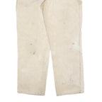 DICKIES Mens Jeans Beige Relaxed Straight Cotton Blend W36 L32 Workwear Utility