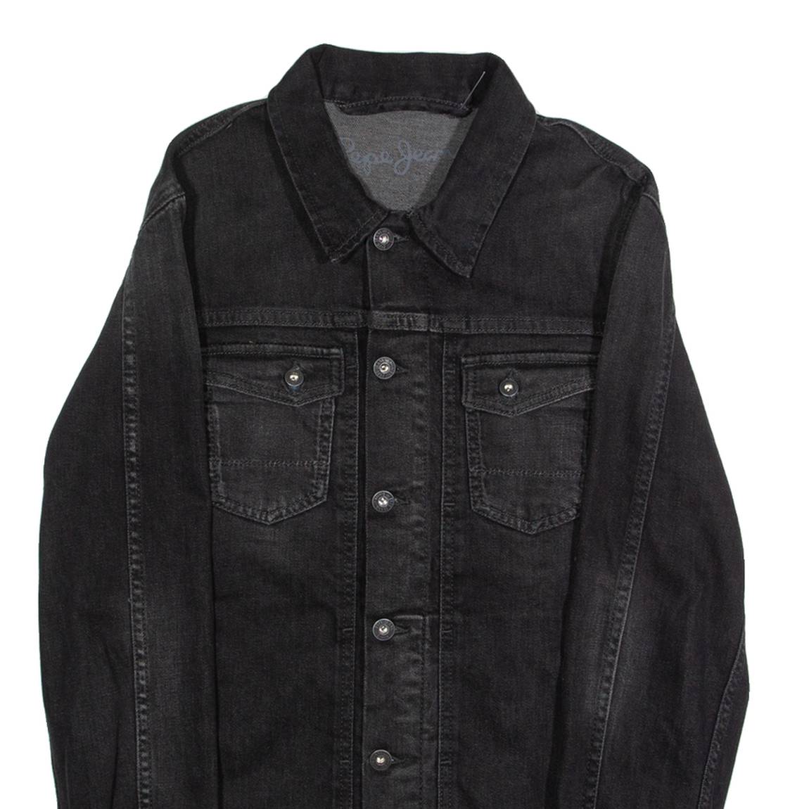 PEPE JEANS Womens Denim Jacket Black M