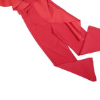 TRUE VIOLET Womens Red Playsuit UK 10 Polyester Blend Ruffle Trim Sleeveless