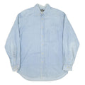 REPUBLIC Mens Blue Denim Shirt M Casual Cotton Blend Long Sleeve Button