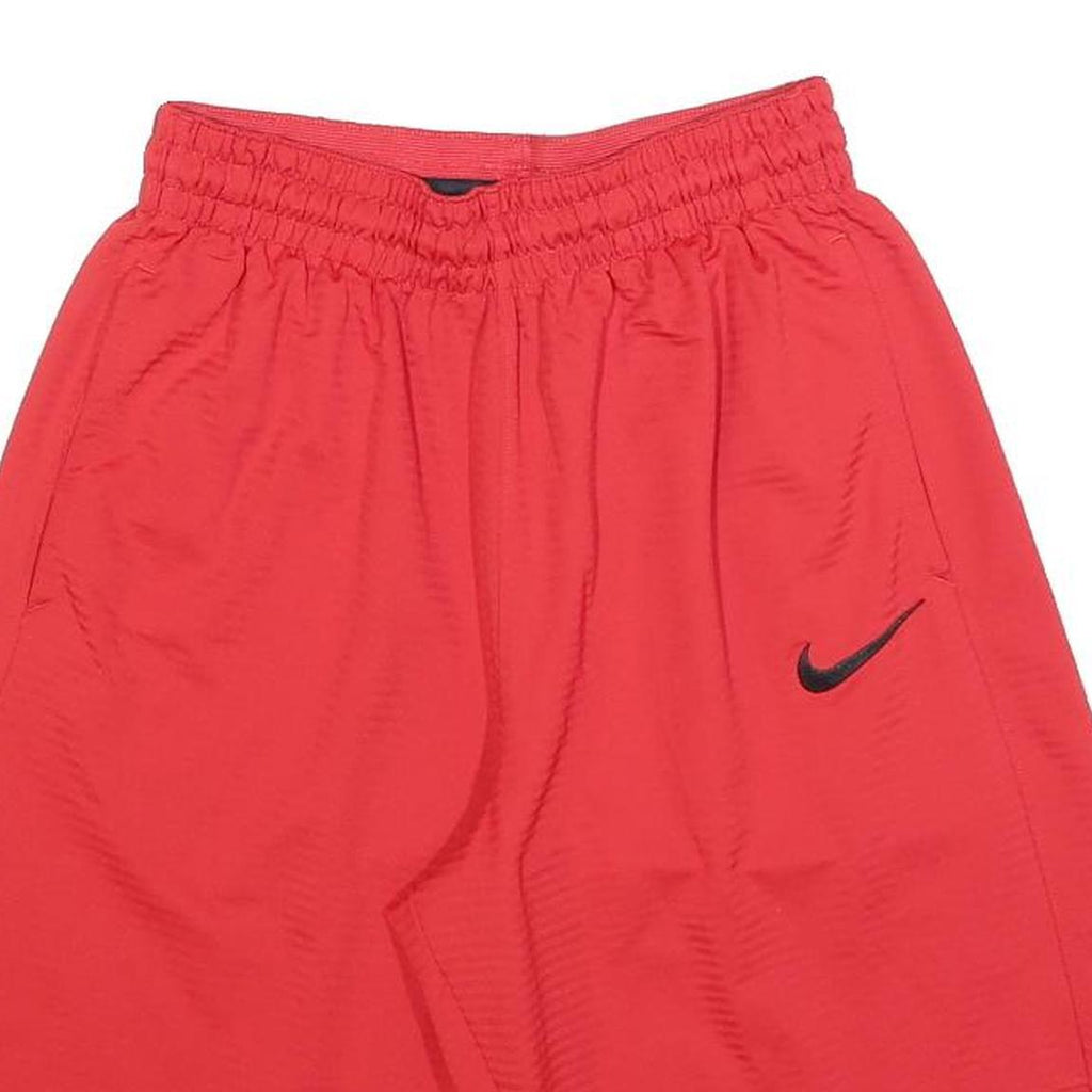 NIKE Mens Red Sports Casual Shorts S W25 Lightweight Polyester Athletic