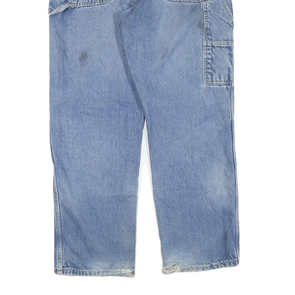 DICKIES Mens Jeans Blue Regular Straight Denim W36 L30 Workwear Durable