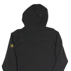 JACK WOLFSKIN Womens Black Outdoor Jacket UK 10 Polyester Blend Zip Hooded