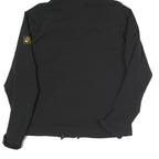 JACK WOLFSKIN Womens Black Outdoor Jacket UK 10 Polyester Blend Zip Hooded