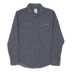 DICKIES Mens Blue Work Shirt S Durable Cotton Blend Button Closure Classic