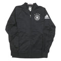 ADIDAS Womens Black Deutschland Track Jacket S Polyester Blend Zip Sportswear