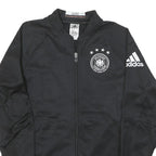 ADIDAS Womens Black Deutschland Track Jacket S Polyester Blend Zip Sportswear