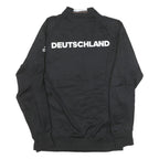 ADIDAS Womens Black Deutschland Track Jacket S Polyester Blend Zip Sportswear