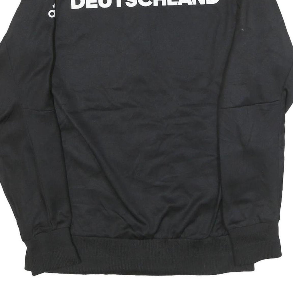 ADIDAS Womens Black Deutschland Track Jacket S Polyester Blend Zip Sportswear