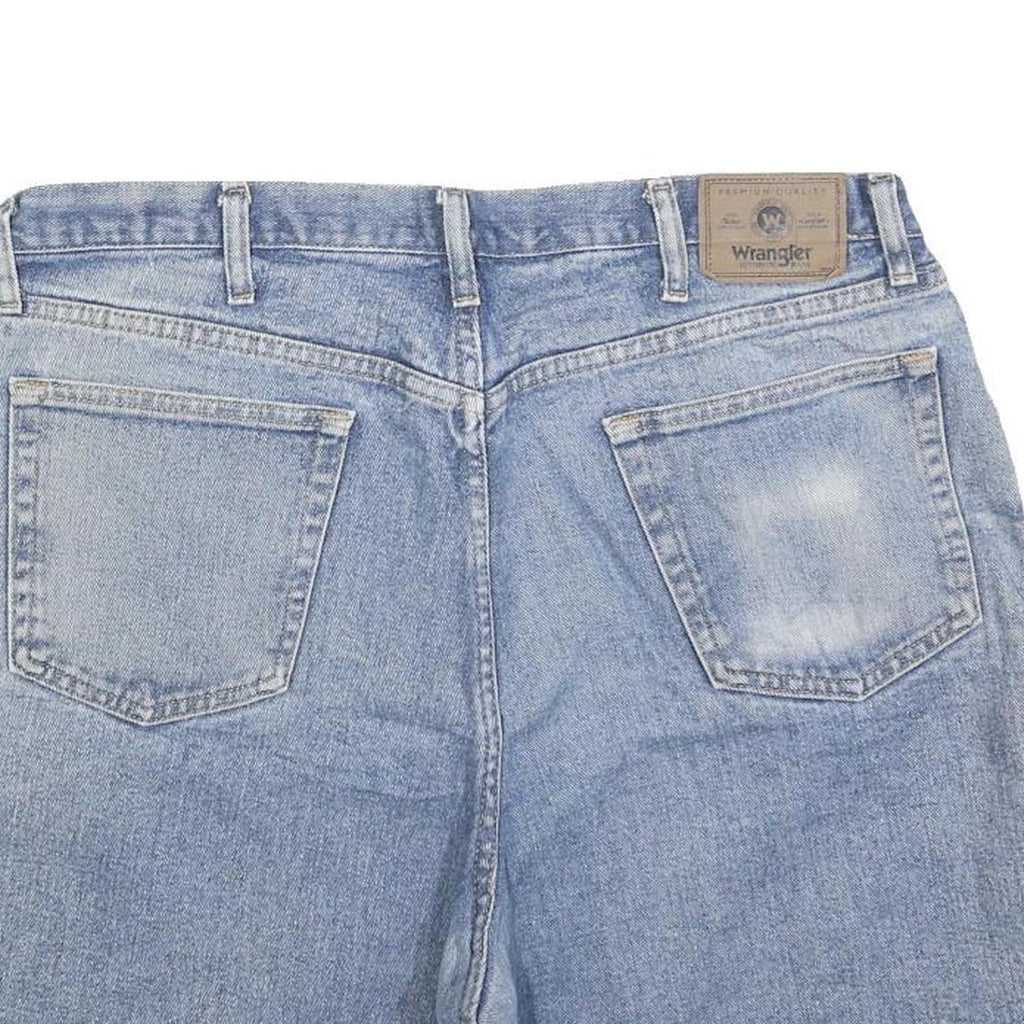 WRANGLER Womens Denim Blue Casual Shorts XL W38 Cotton Blend Classic Fit