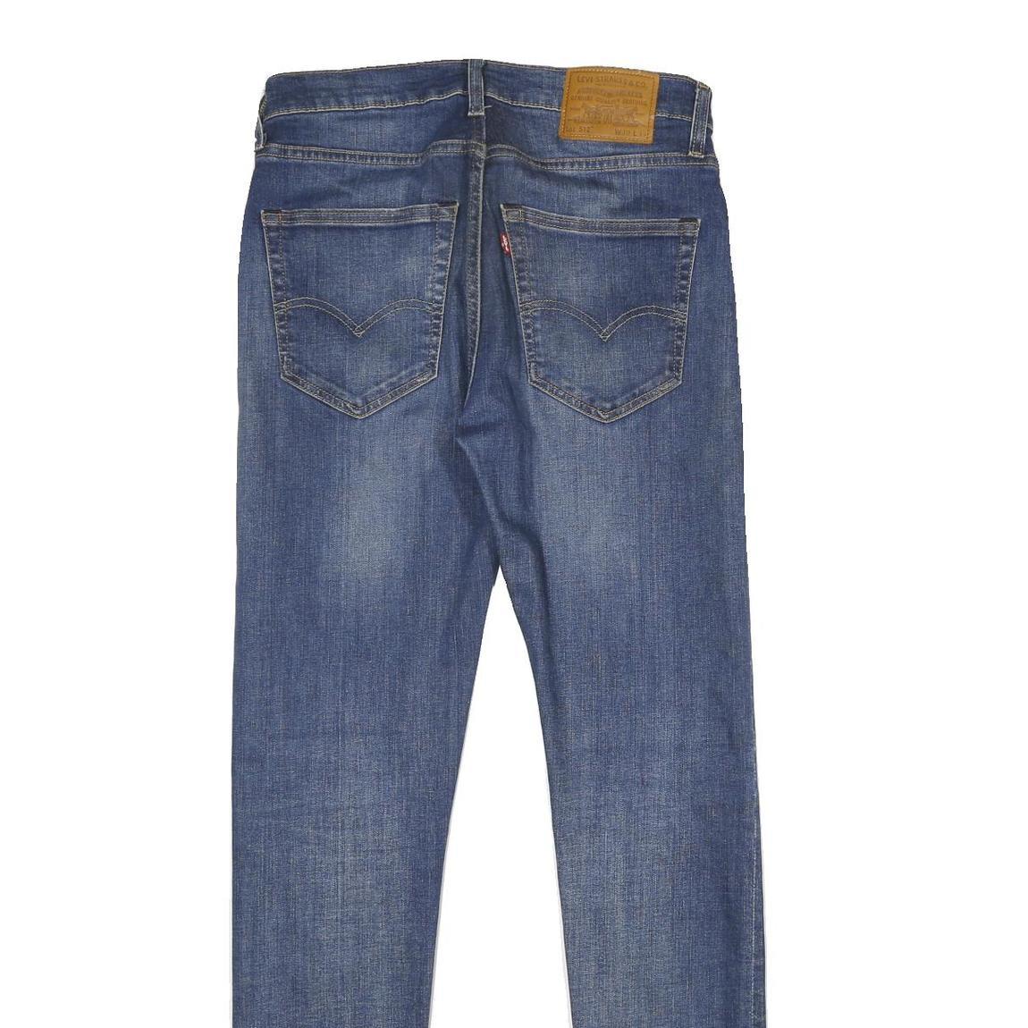 LEVI'S 512 Big E Mens Jeans Blue Slim Skinny Denim Medium W30 L34 Classic Cotton