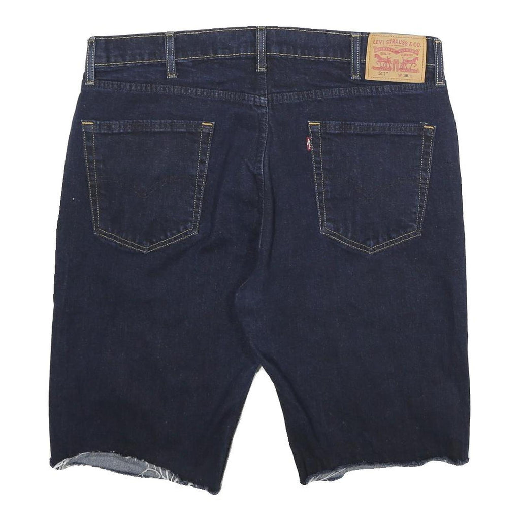 LEVI'S Mens Denim Blue Cut-Off Shorts XL W38 Casual Cotton Blend