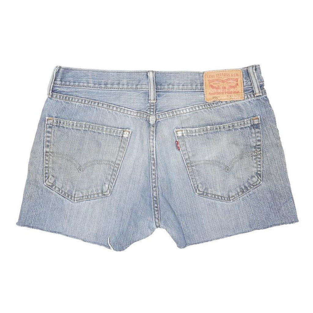 LEVI'S Womens Shorts Blue Denim Cut-Off M W34 Casual Summer Stylish