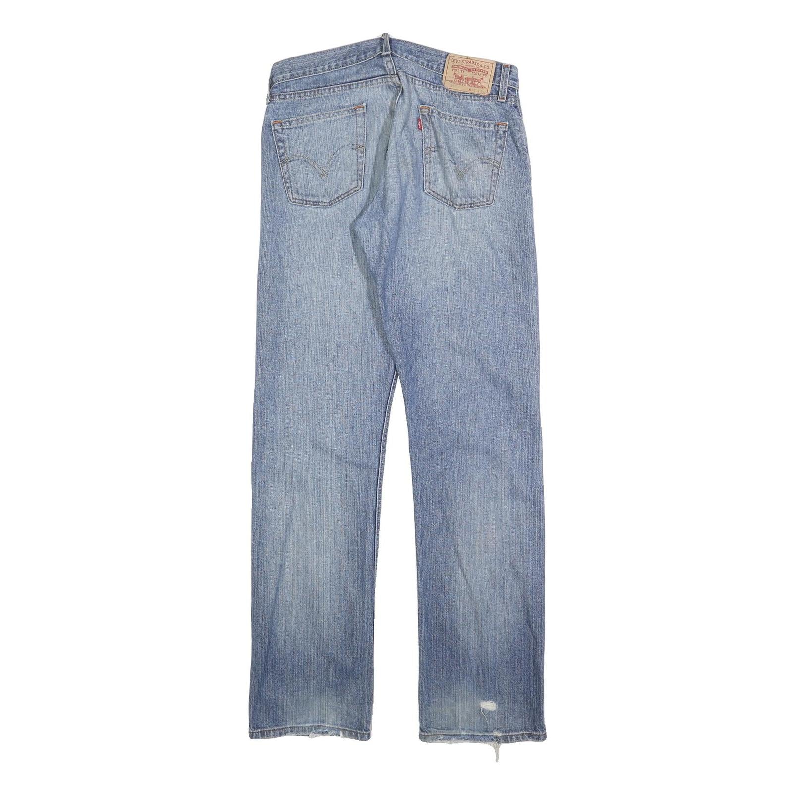 LEVI'S 514 Slim Mens Jeans Blue Slim Straight Denim Light W32 L34