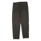 CARHARTT Womens Regular Fit Black Jeans Denim Woven W32 L30 Zip Comfortable