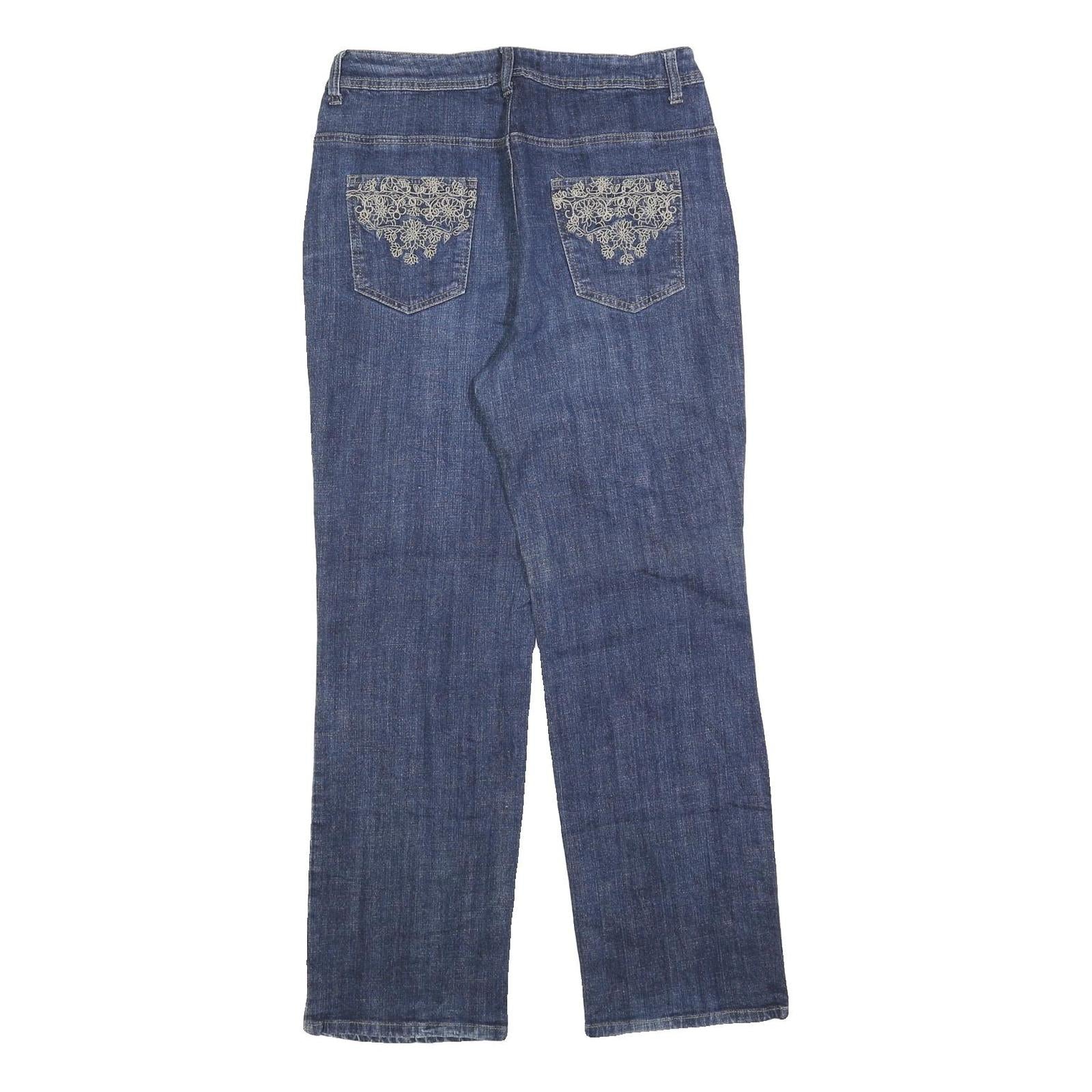 PAMMANS Womens Jeans Blue Regular Straight Denim Medium W30 L30 Stylish