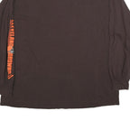 NFL Mens Brown & Orange Cleveland Browns Long Sleeve Crew Neck T-Shirt 2XL