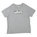 LEVI'S Mens Grey Cotton Blend Graphic T-Shirt XL Short Sleeve Round Neck Casual