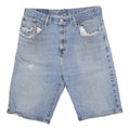 LEVI'S Mens Denim Blue Shorts M W30 Casual Cotton Classic Fit Distressed