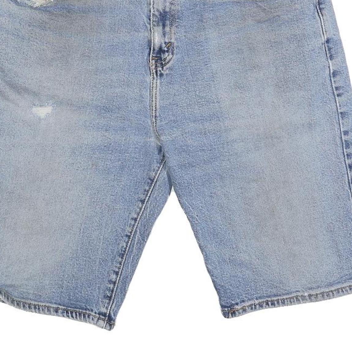 LEVI'S Mens Denim Blue Shorts M W30 Casual Cotton Classic Fit Distressed