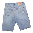 LEVI'S Mens Denim Blue Shorts M W30 Casual Cotton Classic Fit Distressed