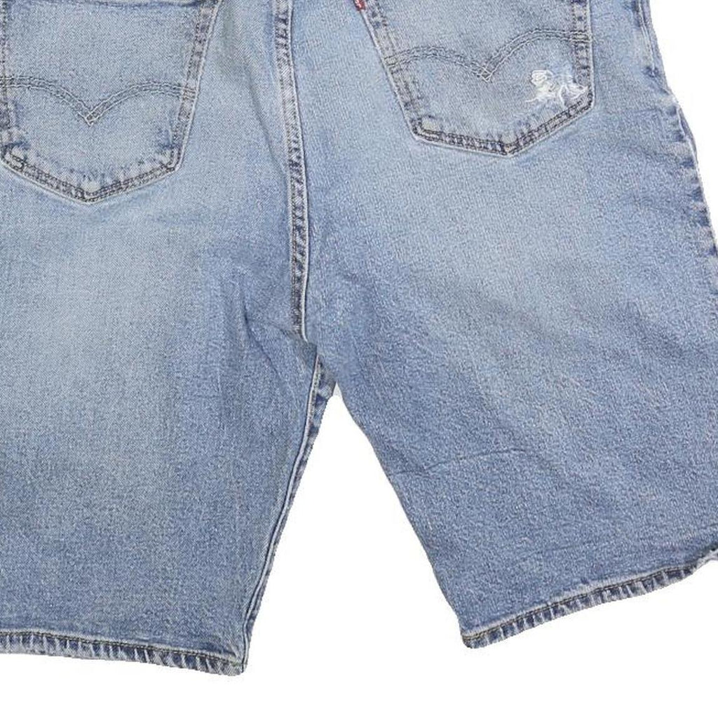 LEVI'S Mens Denim Blue Shorts M W30 Casual Cotton Classic Fit Distressed