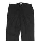 CALVIN KLEIN Womens Cotton Blend Black Regular Straight Trousers W32 L27 Smart