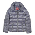 GUESS Womens Grey Puffer Jacket M Polyester Blend Zip Plain Casual Outerwear