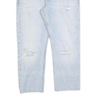 TOMMY HILFIGER Mens Regular Fit Straight Denim Light Blue W34 L27 Casual Button