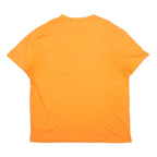 POLO RALPH LAUREN Mens Orange Cotton Blend Classic T-Shirt XL Crew Neck Short