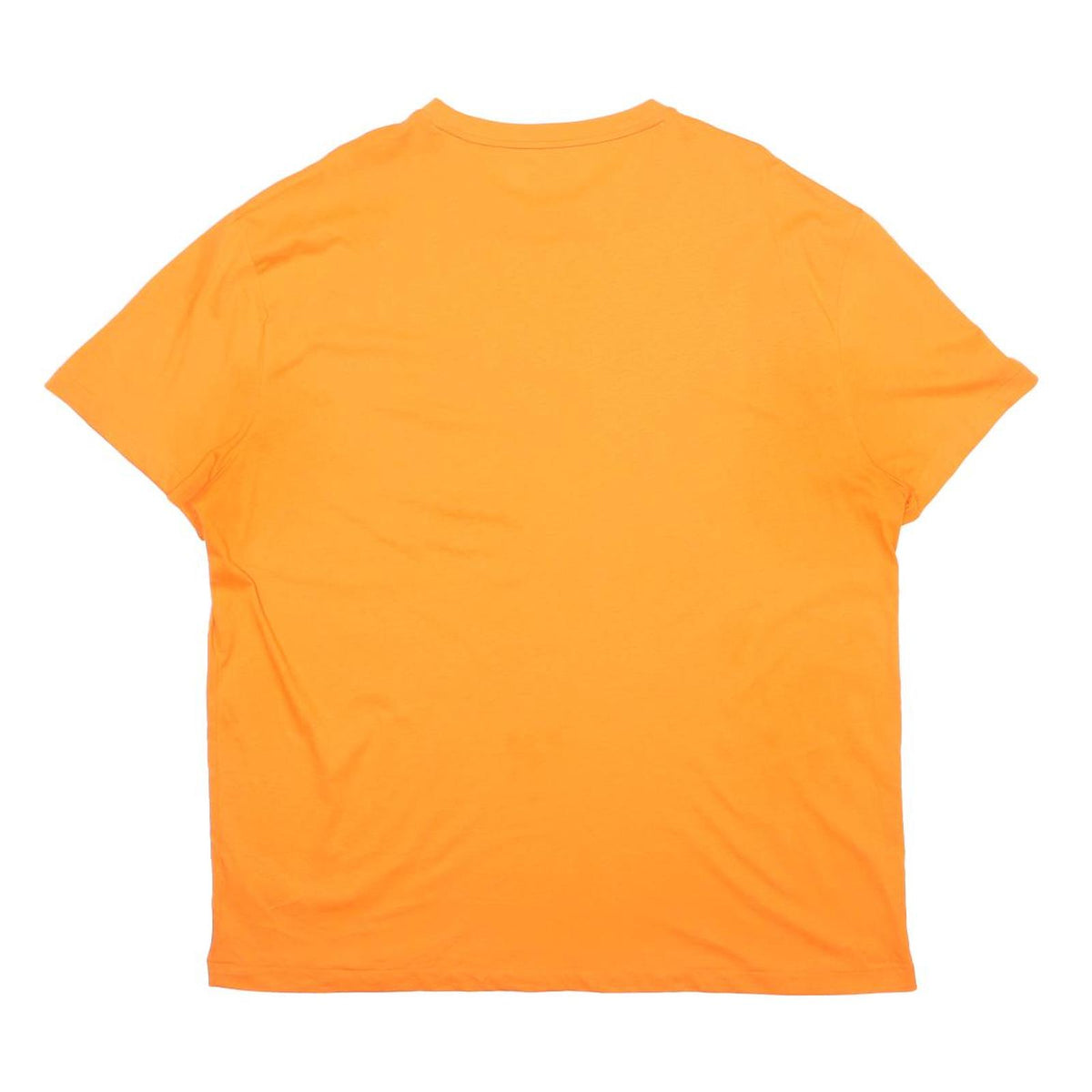 POLO RALPH LAUREN Mens Orange Cotton Blend Classic T-Shirt XL Crew Neck Short