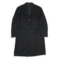 MICHELANELO Mens Black Classic Cashmere Button Jacket L Wool Blend Formal