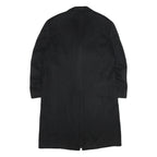 MICHELANELO Mens Black Classic Cashmere Button Jacket L Wool Blend Formal