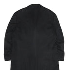 MICHELANELO Mens Black Classic Cashmere Button Jacket L Wool Blend Formal