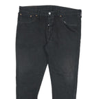 LEVI'S 501 Mens Black Slim Jeans Denim W36 L26 Button Classic Fit