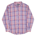 NAUTICA Slim Fit Mens Shirt Red Check Long Sleeve XL