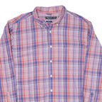 NAUTICA Slim Fit Mens Shirt Red Check Long Sleeve XL