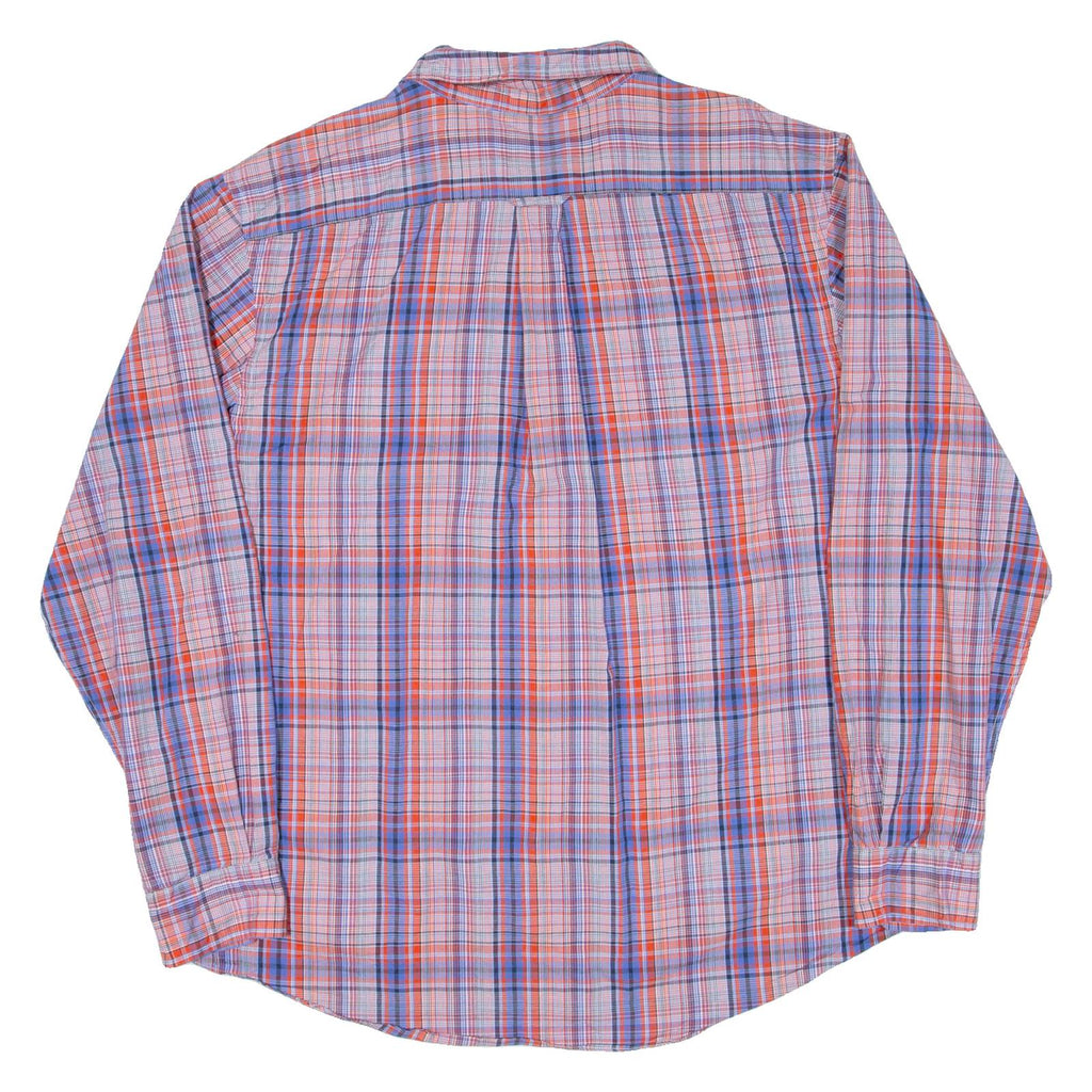 NAUTICA Slim Fit Mens Shirt Red Check Long Sleeve XL