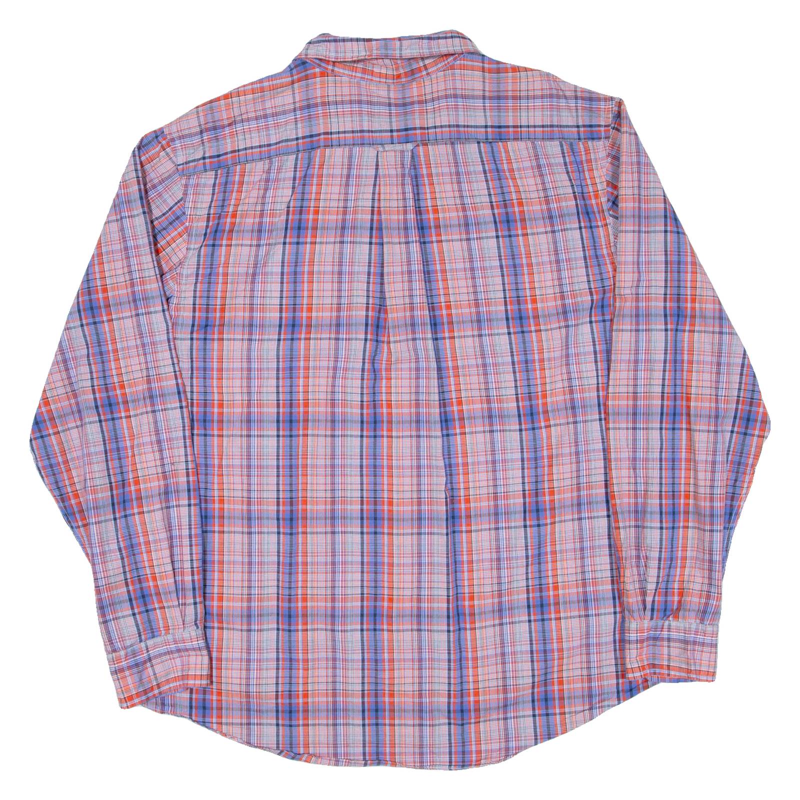 NAUTICA Slim Fit Mens Shirt Red Check Long Sleeve XL