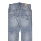 NEW CARGO Mens Cotton Blue Regular Straight Denim W34 L30 Button Closure Jeans