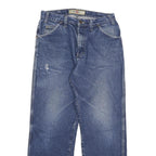 DICKIES Mens Jeans Blue Regular Straight Denim Medium W30 L31 Durable Cotton