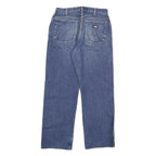 DICKIES Mens Jeans Blue Regular Straight Denim Medium W30 L31 Durable Cotton