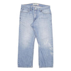 LEVI'S 514 Mens Jeans Blue Slim Straight Denim Medium W34 L27 Classic Style