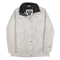 JACK WOLFSKIN Womens White Jacket L Polyester Blend Zip Outdoor Warm Winter